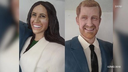 You Have to See This Life-Size Replica of Meghan & Harry... Made Out of Cake!