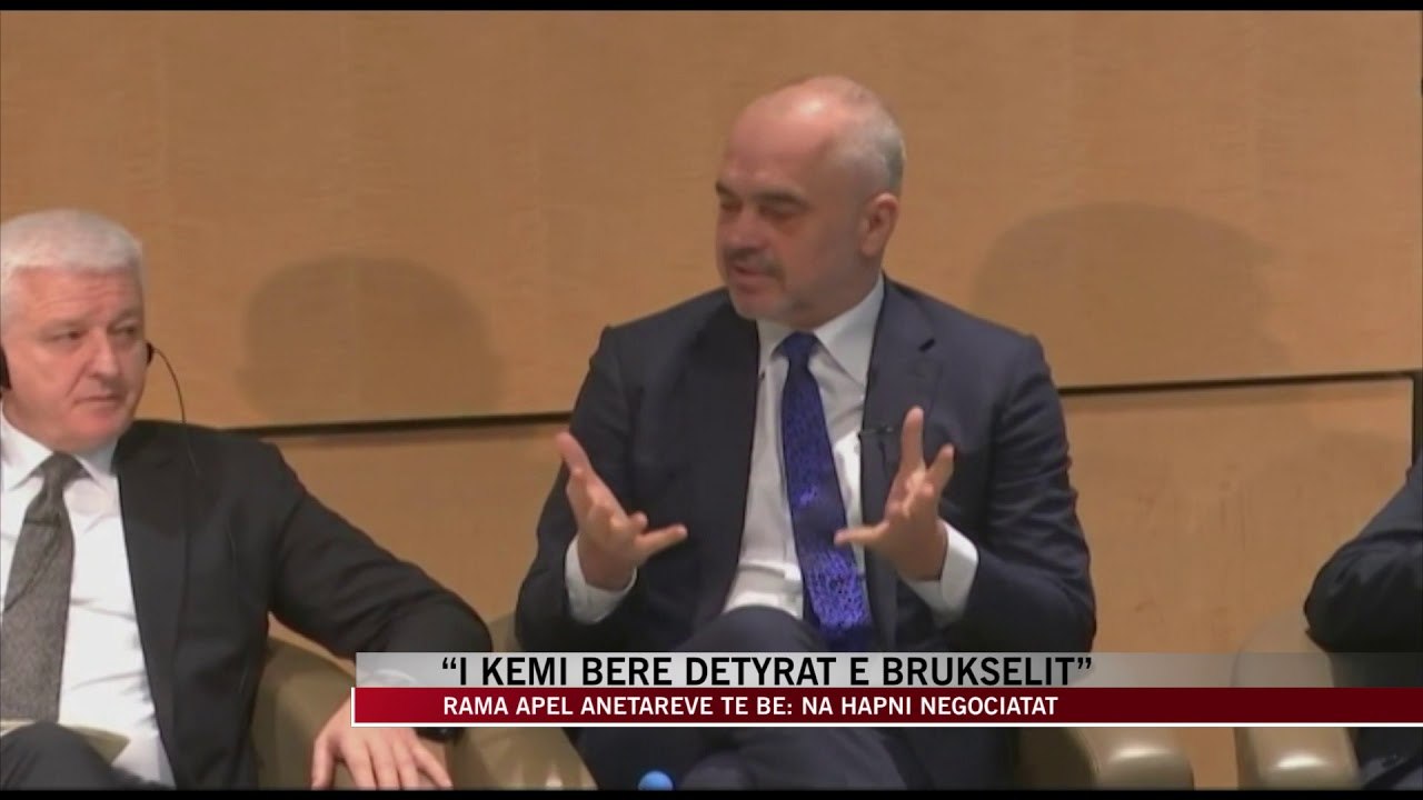 Rama apel anëtareve të BE: Na hapni negociatat - News, Lajme - Vizion Plus