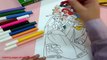 speed coloring : How to color princess coloring pages - colouring pages for kids - coloring for kids