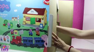 Peppa Pig PlayBIG Bloxx Train Station Construction Set ◕ ‿ ◕ Peppa Pig Toys Videos for Kids