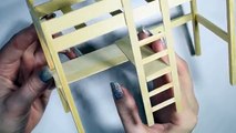 Cute Miniature Loft Bed - DIY Doll Craft Tutorial