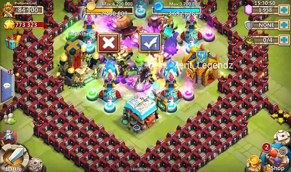 [Castle Clash] - HBM P & Q Corner Base