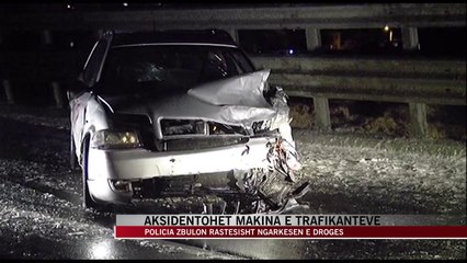 Aksidentohet makina e trafikantëve - News, Lajme - Vizion Plus