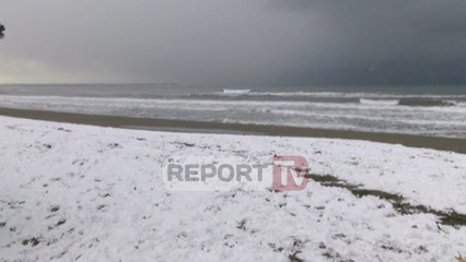 Report TV - Bora bëhet njësh me detin në Shëngjin, autoritetet inekzitente