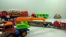 Baby Studio - tow truck at work | trucks toy | mother truck and school bus