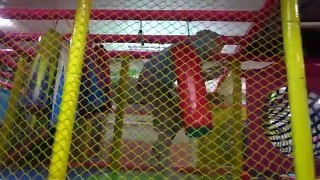 Indoor Playground Family Fun Play Area with funny police kids arrest thief Fails toy cars for kids