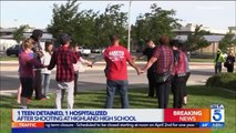 1 Teen Detained, 1 Hospitalized After Shooting at California High School