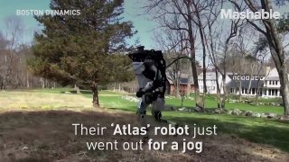 Watch Boston Dynamics’ Atlas Go for a Run in the Woods