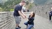 Great Wall Becomes Setting For Great Proposal