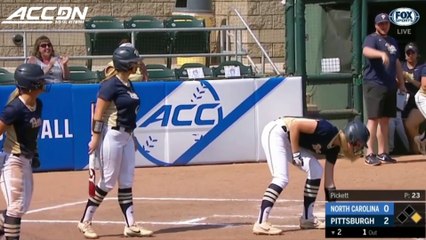 North Carolina vs. Pittsburgh ACC Softball Semifinals Highlights
