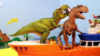 Play Doh DINOSAUR ISLAND Part 2 | Dinosaur Fight Indominus vs. T-Rex Dinosaurs Toypals.tv