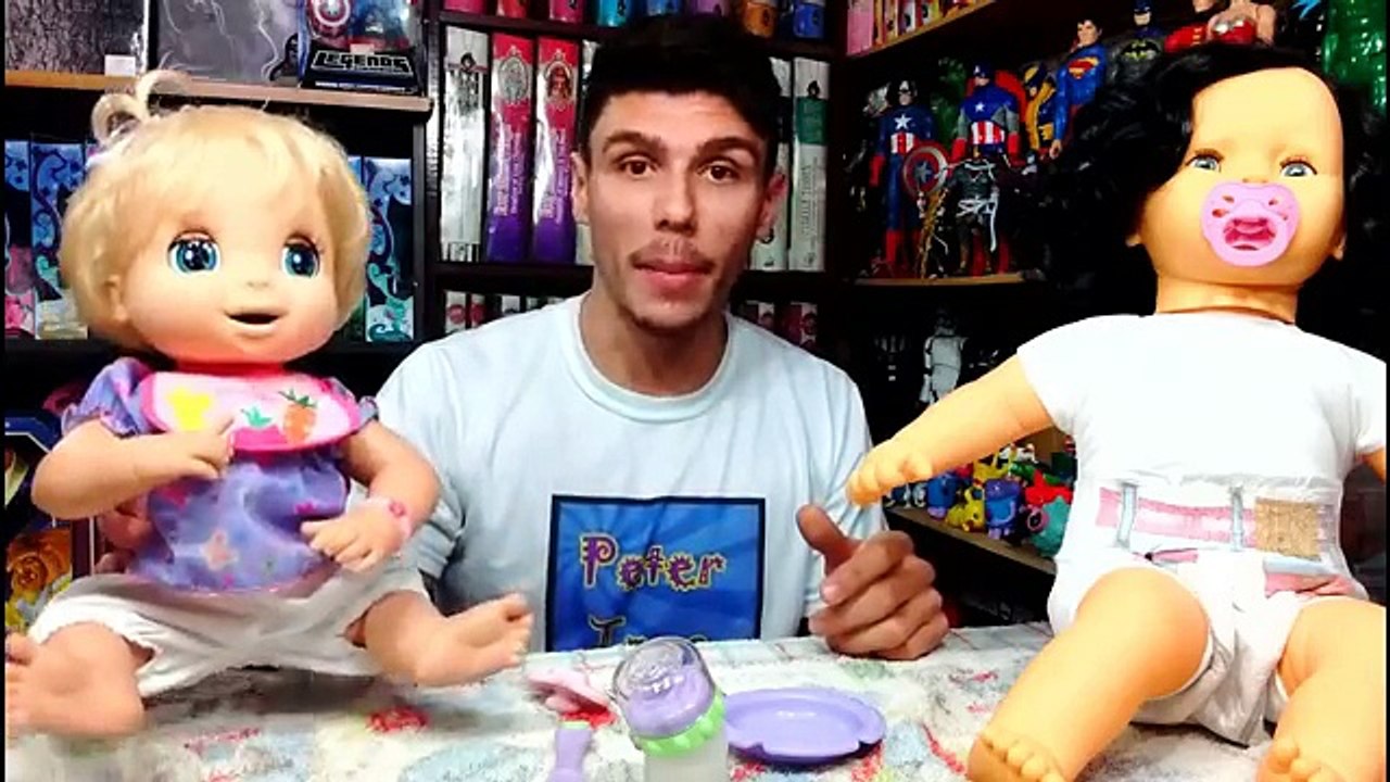 Boneca que COME e faz Xixi e Cocô na Fraldinha feita em CASA! Baby Alive Peter Toys