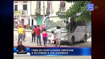 Desplazados retornan a sus casas en Esmeraldas