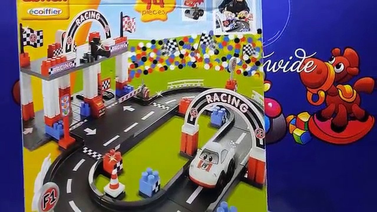 Racetrack Racing F1 Abrick Ecoiffier 4 Race Cars Included From Puppen Toys ★ For Kids Worldwide