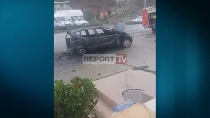 Report TV - Elbasan-Librazhd, 'Benzi' përfshihet  nga flakët në lëvizje