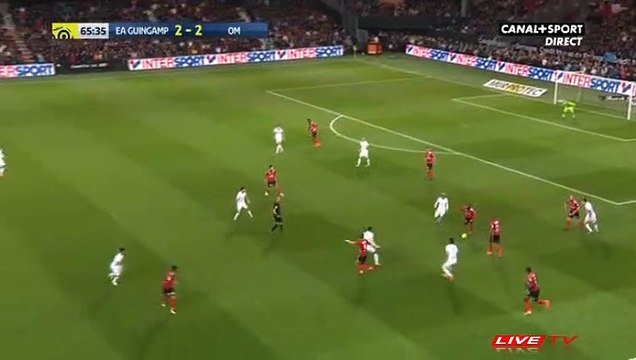 Carton rouge de Steve Mandanda Guingamp - Marseille