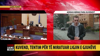 Kuvend, tentim për të miratuar ligjin e gjuhëve