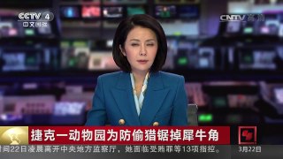 [中国新闻]捷克一动物园为防偷猎锯掉犀牛角 | CCTV-4