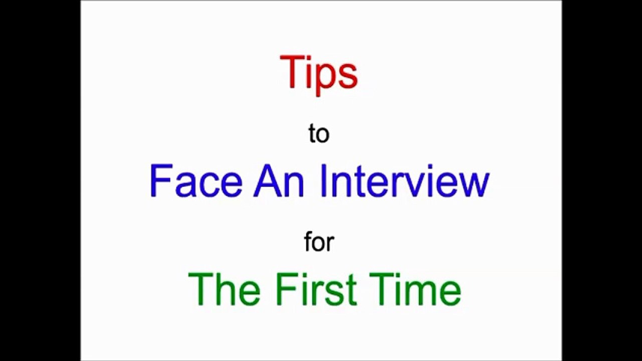 William Almonte - How to Face An Interview For The First Time