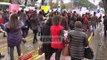 Report TV - Barazi dhe dinjitet, gratë marshim protestë në sheshin bulevardin Dëshmorët e Kombit