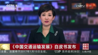 [中国新闻]《中国交通运输发展》白皮书发布 | CCTV-4