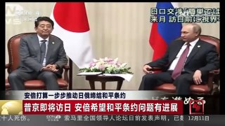 [中国新闻]安倍打算一步步推动日俄缔结和平条约 | CCTV-4