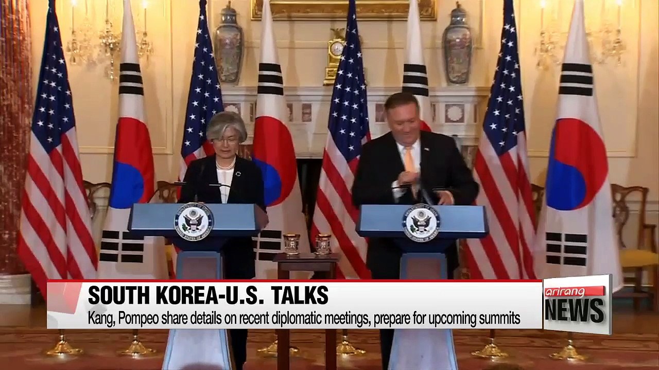 Seoul's FM meets U.S. Secretary of State to share details on recent meetings, prepare for upcoming summits