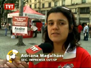 CUT inicia coleta de assinaturas para reforma política e por mídia democrática