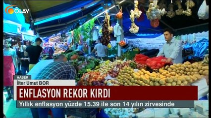 Enflasyon rekor kırdı
