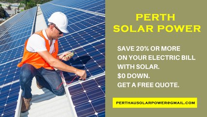 Solar Panel Costs Perth - Affordable Solar Energy Perth