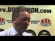 Frank Warren chats about Enzo Maccarinelli's World Title Bout against Juergen Braehmer