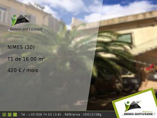 T1 16.00m2 A louer sur Nimes - 420 Euros/mois