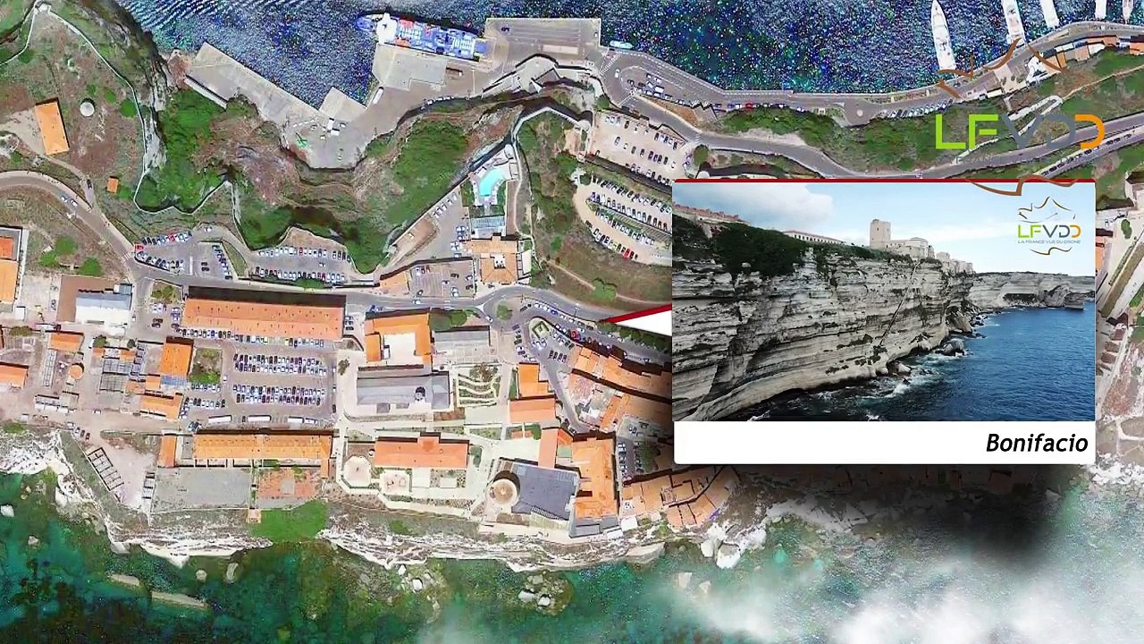 Bonifacio et vues aériennes par drone avec LFVDD