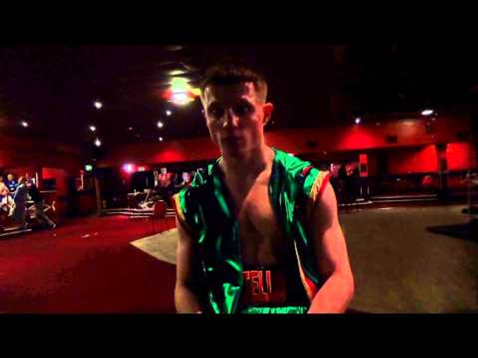 JOE COSTELLO AFTER HE WON BY KNOCK OUT IN THE FIRST ROUND