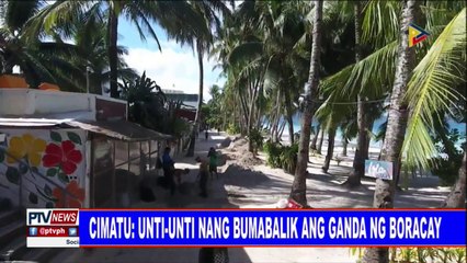Cimatu: Unti-unti nang bumalik ang ganda ng Boracay