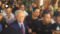 Najib pulang selepas diikat jamin RM1 juta