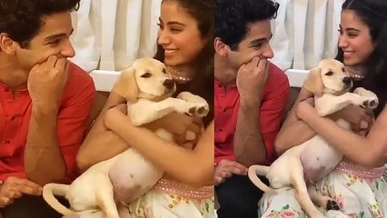 Jhanvi Kapoor ने Dramebaaz के सेट पर Ishaan Khatter को दी पप्पी ; Watch Video | FilmiBeat