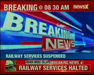 Mumbai Part of foot overbridge collapses at Andheri, 5 injured; local train services hit