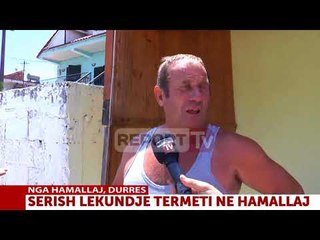 Gazetari i Report TV po raportonte 'Live', Hamallaj 'shkundet' nga tërmeti për herë të tretë