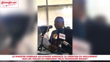 Le ministre Kobenan Adjoumani annonce la création du mouvement  "sur les traces du président Félix Houphouët-Boigny"