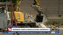Mormon temple renovations underway in Mesa
