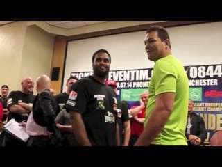 Eddie Chambers v Marcelo Nascimento Weigh In & Face Off