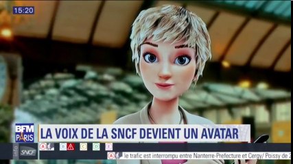 La voix mythique de la SNCF a désormais un visage et un avatar