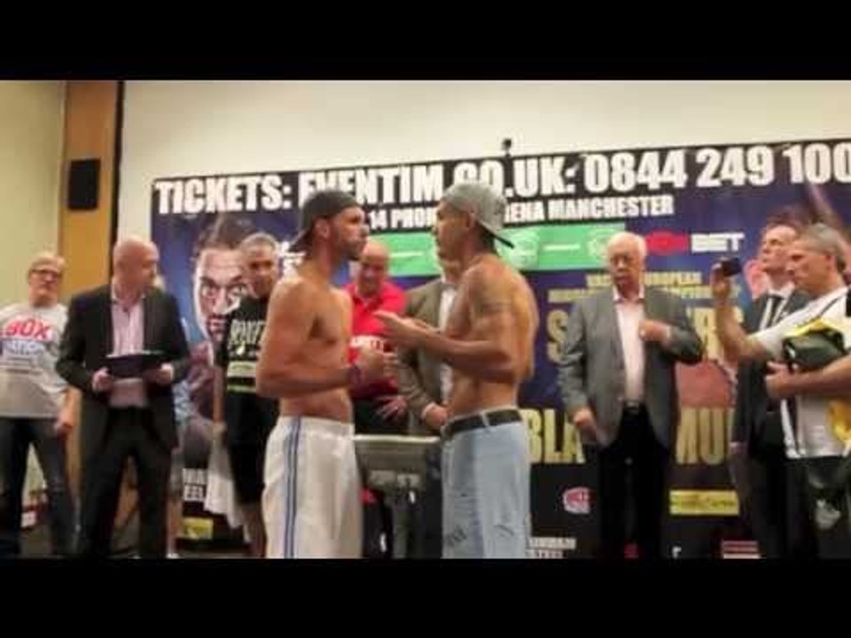 Billy Joe Saunders v Emanuel Blandamura Weigh In & Face Off