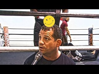 Spencer OLiver with Dereck Chisora having a laugh MUST SEE