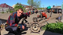 ✅Это же надо додуматься! Плуг из Бензопилы. Самодельный Культиватор - Мото-терминатор