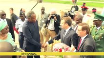 [Photos] 'Join politics': French president Macron tells Nigerian youth to emulate music legend Fela Kuti