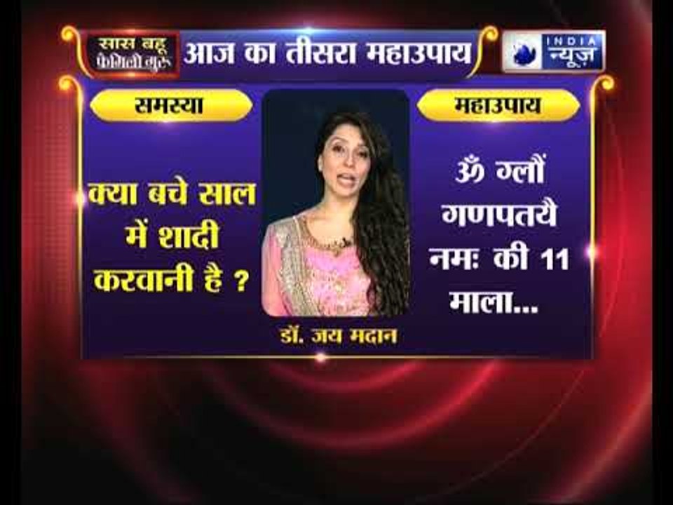 अगले 6 महीनों में बुद्धि और सिद्धी देंगे गणपति के अचूक उपाय Family Guru में Jai Madaan के साथ