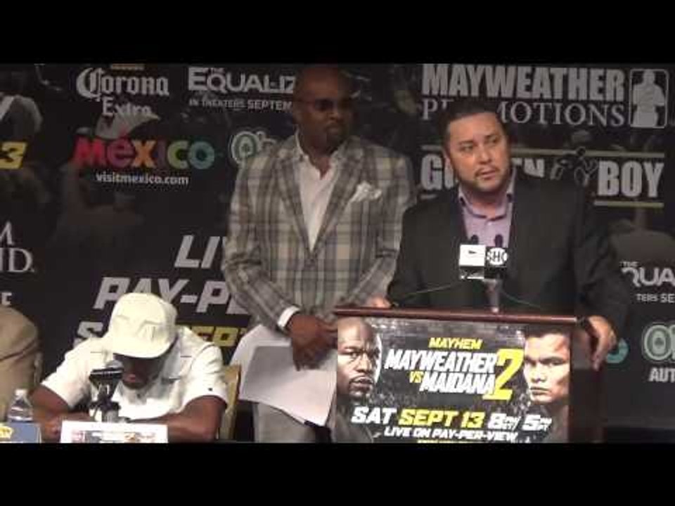 Floyd Mayweather V Marcus Maidana Press Conference Part 2 of 3