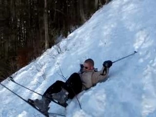 ski ancelle piste noir  ( grosse pelle )